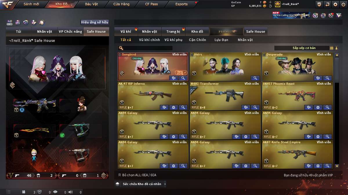 shop acc cf uy tin gia re